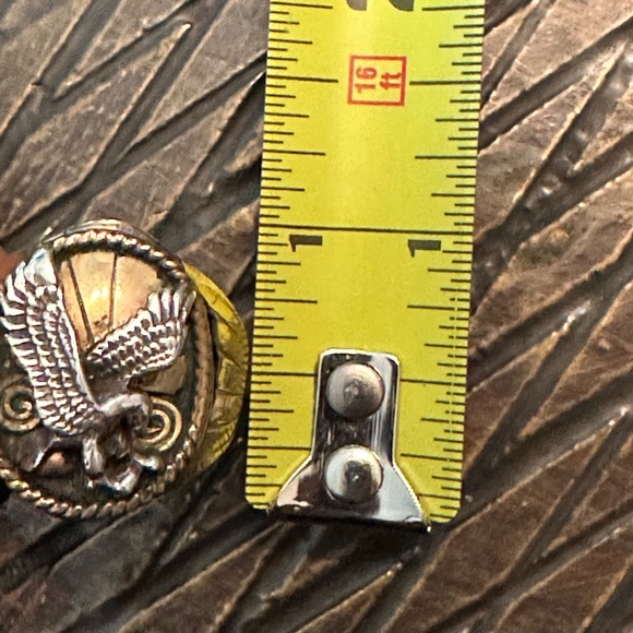 Sterling silver Gold filled Navajo ring 11.5 - Picture 3 of 8